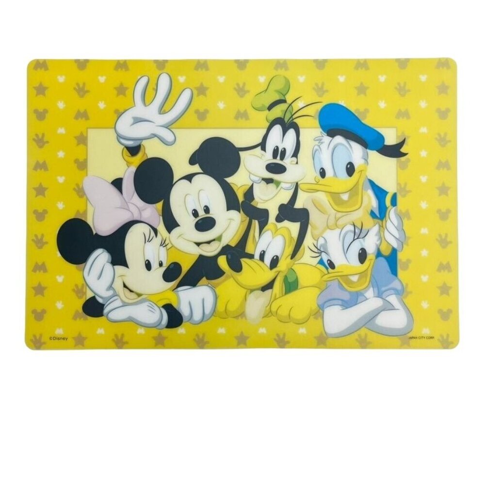 Vintage Disney Japan Plastic Placemat by Japan City Corp Mickey Mouse & Friends